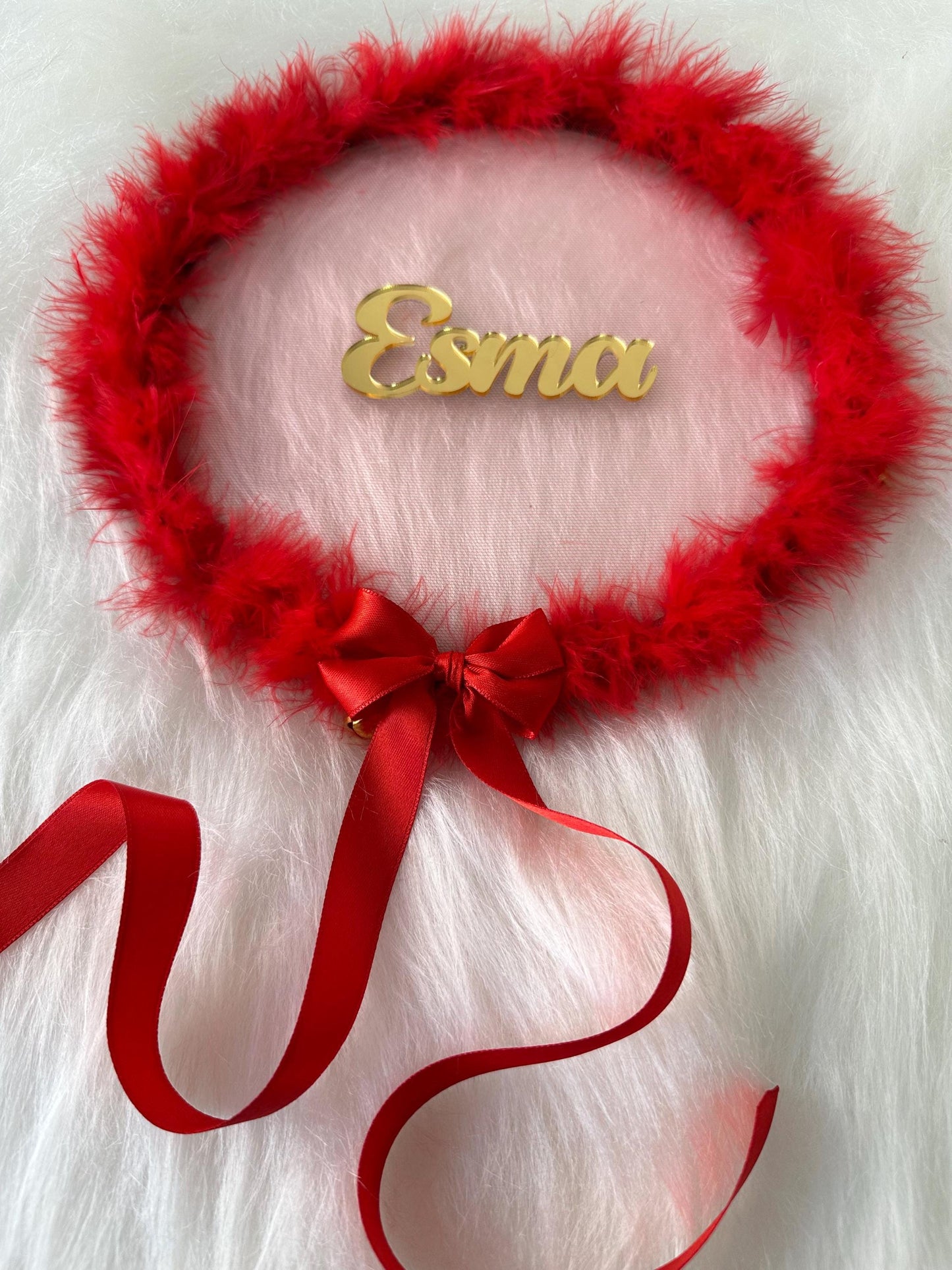 Personalized Feather Henna Tambourines with Name – kına nedime defi henna night favors