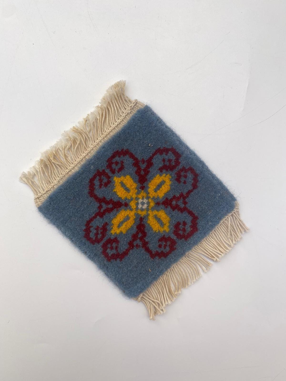 Handmade Real Carpet Mini Rug Coasters for Glasses and cups