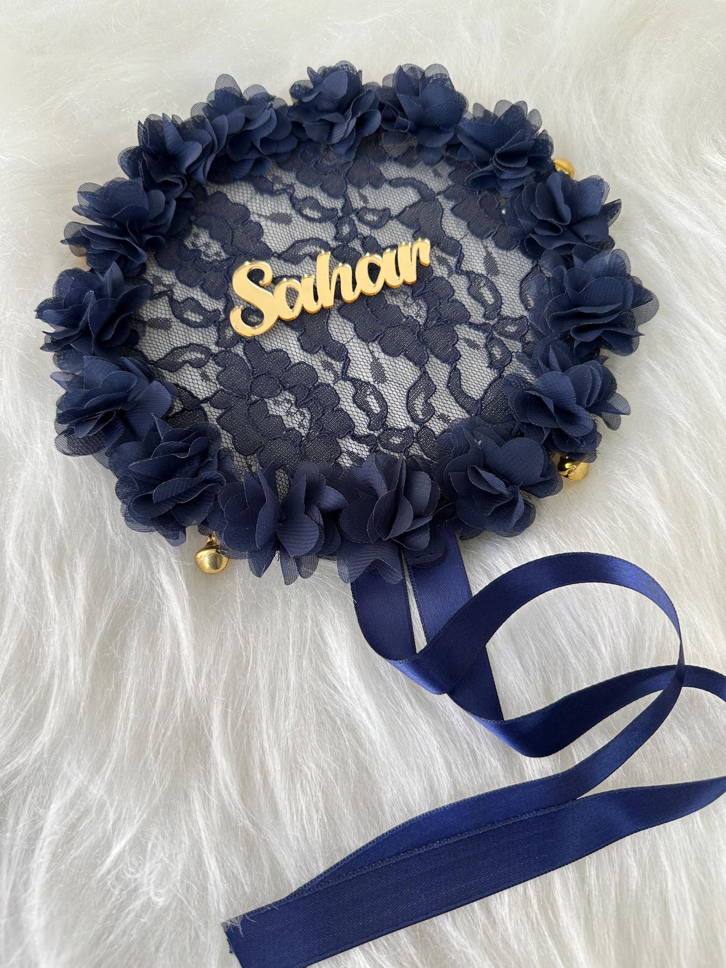 Personalized Feather Henna Tambourines with Name – kına nedime defi henna night favors