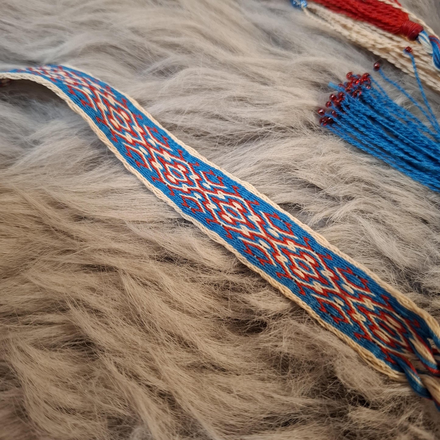 Handwoven Traditional Çarpana (Tablet-Woven) Belt – A Unique Bohemian Accessory