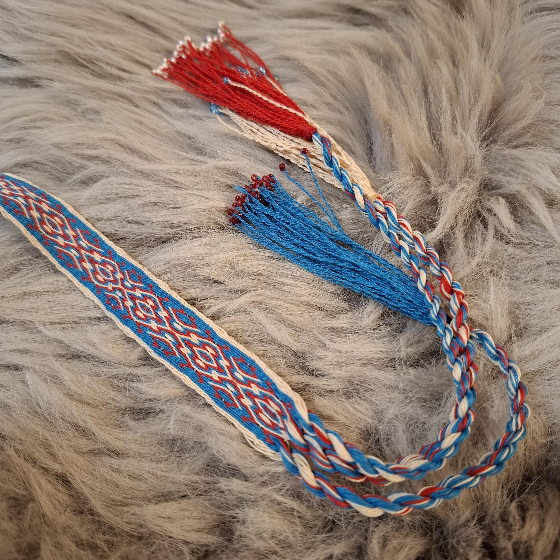 Handwoven Traditional Çarpana (Tablet-Woven) Belt – A Unique Bohemian Accessory