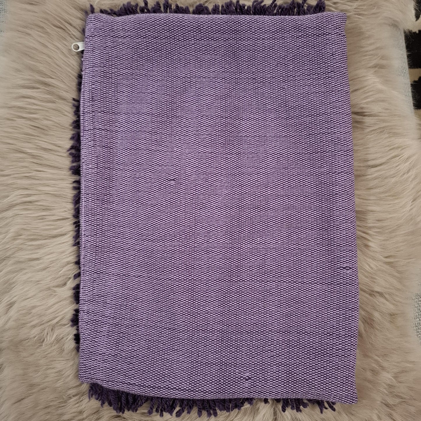 Handwoven Decorative Pillow Case with Fringe and Sequin Details – Boho-Chic Accent Cushion Cover