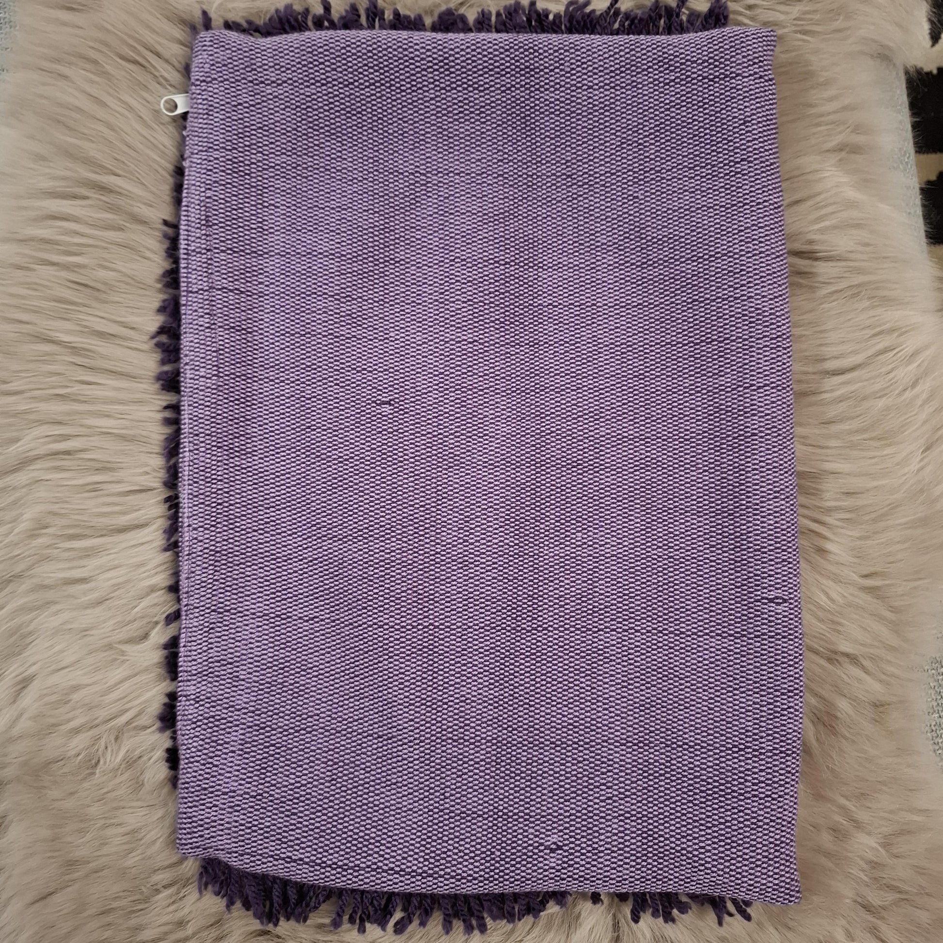 Handwoven Decorative Pillow Case with Fringe and Sequin Details – Boho-Chic Accent Cushion Cover