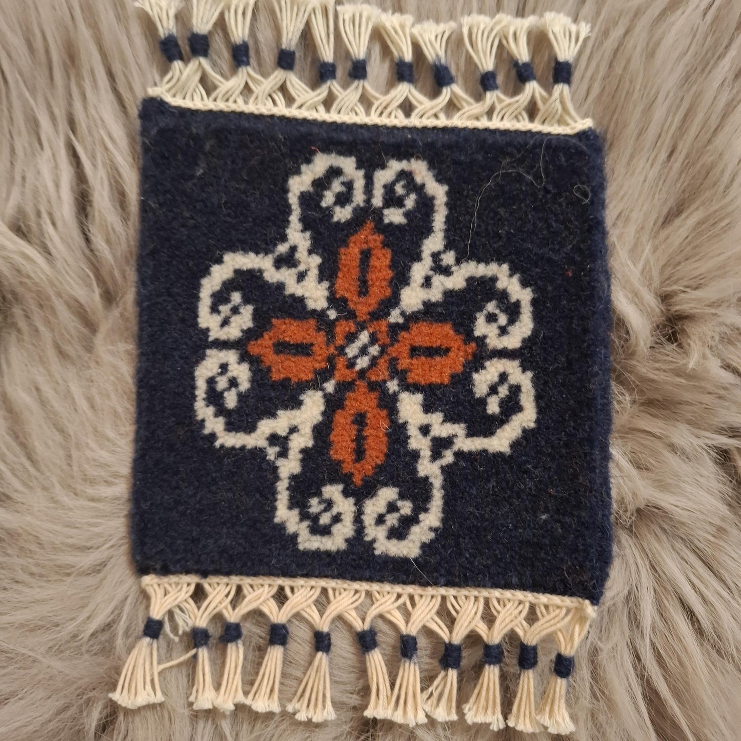 Handmade Real Carpet Mini Rug Coasters for Glasses and cups