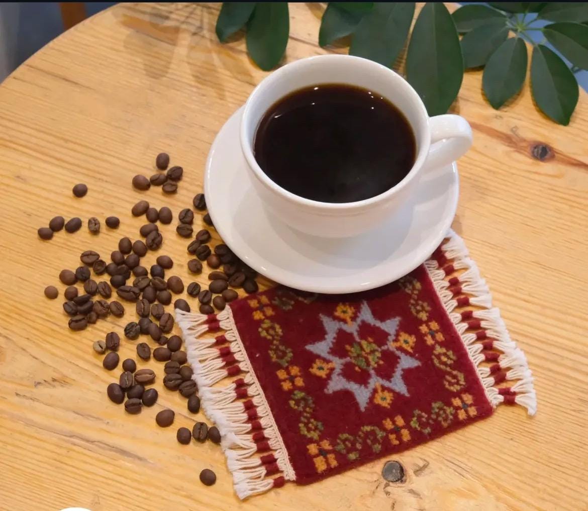 Handmade Real Carpet Mini Rug Coasters for Glasses and cups