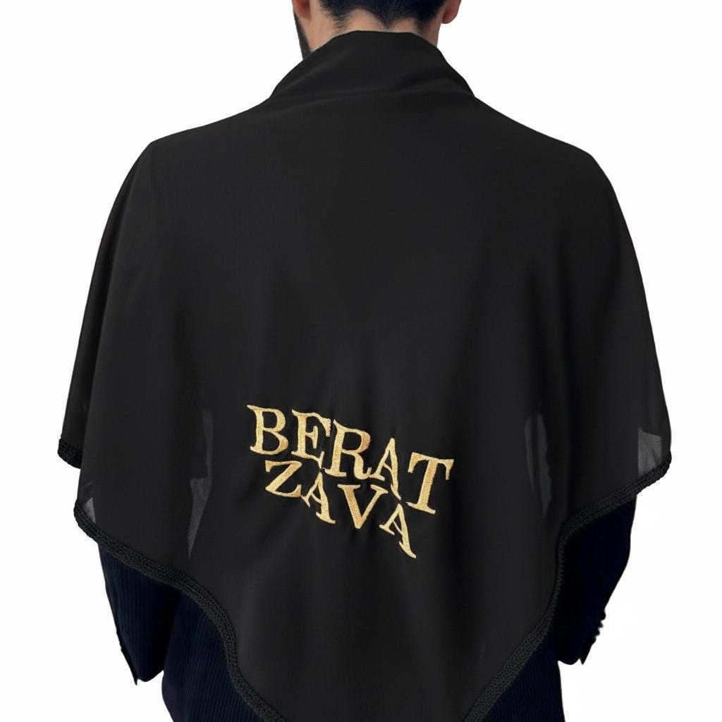 Personalized Henna Veil: Elegant Embroidered Chiffon Damat Örtüsü