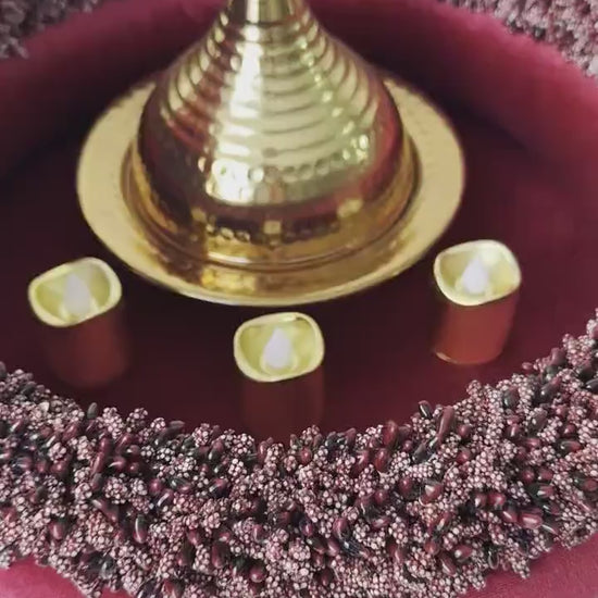 Henna Basket & Tray Set Handcrafted –  Kına Gecesi Celebration Decor